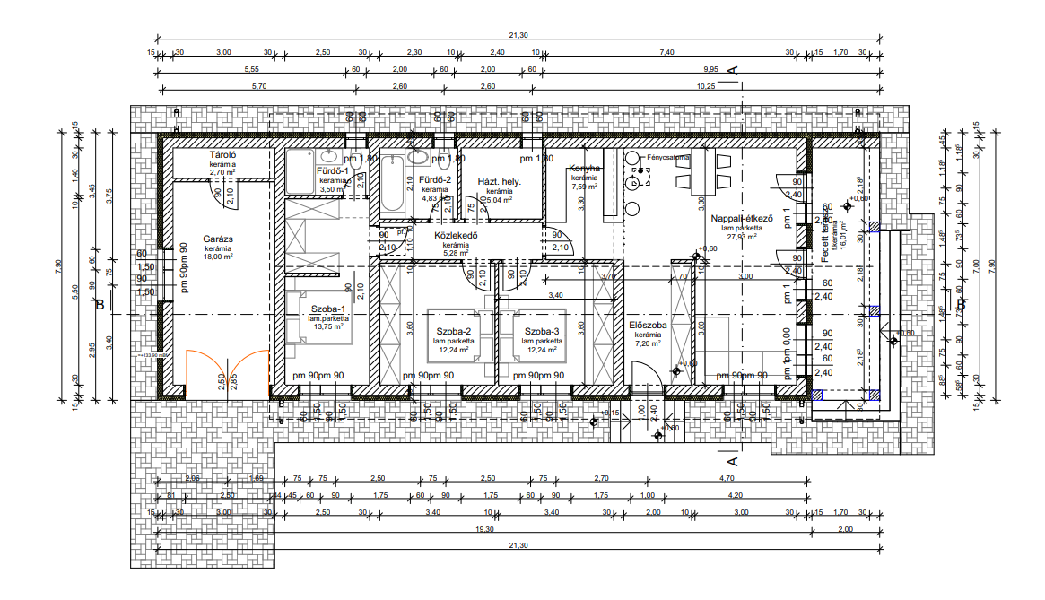 A Típusú Ház Alaprajza